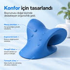 Mavi boyun destek aparatının tasarım ayrıntıları.